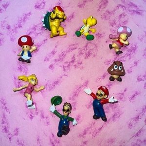 Generic 8Pcs/Set Cute Pvc Super Mario Bros Luigi Action Figures Youshi Mario